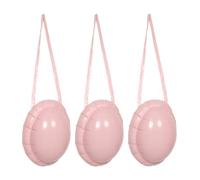 FUNOMOCYA 3pcs Inflatable Big Belly Santa Cosplay Prop with Neck Straps PVC | Pink Lifelike Design, Easy Wear and Remove, Reusable for Pregnancy Costume Role Play Outfits