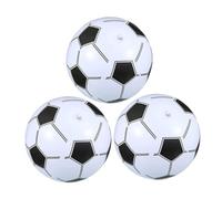 FUNOMOCYA 3pcs Inflatable Soccer Balls Beach Ball for Outdoor Swimming Pool Fun Lightweight Sports for Throwing Catching and Bouncing Activities