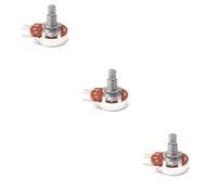 FUNOMOCYA 3pcs Knurled Split Shaft Guitar Potentiometers for Volume and Tone Control Control Pot for Guitar Parts Replacement and Upgrade