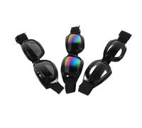 FUNOMOCYA 3pcs Large Dog Sunglasses Windproof UV Protection Goggles for Large Breeds with Adjustable Strap Durable Pet Eye Wear for Motorcycle Atv Dirt Bike Riding and Outdoor Adventures