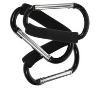 FUNOMOCYA 3Pcs Large Stroller Hooks for Hanging Bags Practical Shopping Cart Hangers with Lightweight Carabiners Multi-use Stroller Accessories for Carts Bikes and Wheelchairs