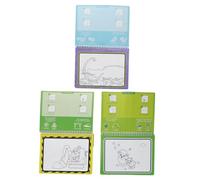 FUNOMOCYA 3pcs Reusable Water Drawing Books with Bright Pictures for Graffiti Activities Non-Toxic Paper Art Books for Boys and Creative Play