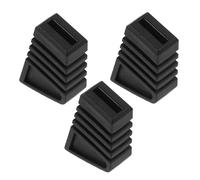 FUNOMOCYA 3pcs Rubber Drum Rack Feet, Anti-slip Drum Stand Protectors, Black Replacement Feet for Rack, Easy to Install, Drumming Accessories