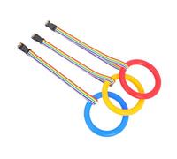 FUNOMOCYA 3pcs Safety Walking Rope for Toddlers with Comfortable Grip Handles and Sturdy Plastic Fiber Material, for Outdoor Group Activities and Crossing The Road, Boys and Girls Walking