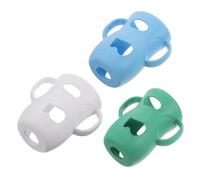 FUNOMOCYA 3PCS Silicone Bottle Covers with Handles Anti-Collision Protective Sleeves for Feeding Glass Bottles Soft Non-Slip Insulated Grip for Travel-Friendly Protectors