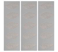 FUNOMOCYA 3pcs Silicone Leaf Pattern Molds for Fondant and Resin Baking Moulds with Realistic Texture Suitable for Creative Food Projects