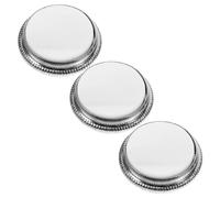 FUNOMOCYA 3pcs Small White Trumpet Valve Finger Buttons Trumpet Valve Caps Replacement Accessories for Musical Instrument Maintenance