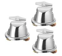 FUNOMOCYA 3pcs Tom Leg Base Floor Tom Holder Drum Kit Support for Percussion Instruments Sturdy Silver-plate Iron Easy Installation Compatible Various Drum Models