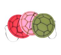 FUNOMOCYA 3pcs Wearable Turtle Shell Costume for Boys and Lightweight EVA Turtle Shells in Green Pink Red for Halloween Role Playing Birthday Parties Cosplay Events Fit for Adults