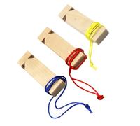 FUNOMOCYA 3pcs Wooden Train Whistles for Party Favors Real Wood Noisemakers Fun DIY Whistle for Boys and Suitable for Birthday Celebrations Random Color