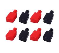 FUNOMOCYA 4 Pairs Battery Terminal Covers Rubber Insulating Protectors Fire Resistant Replacement for Car Battery Terminals with Stable Performance and High Safety