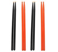 FUNOMOCYA 4 Pairs Maple Birch Wood Drumsticks Balanced Drum Sticks for Jazz Practice and Percussion Instruments Comfortable Rhythm Sticks for Adults