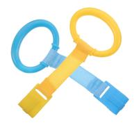 FUNOMOCYA 4 pcs Cot Pull Rings for Crib Hanging Nylon Plastic Bed Exercise Rings for Walking Aid Portable and Lightweight Bright Colors for Boys