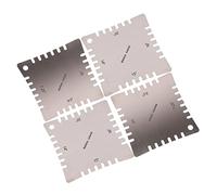 FUNOMOCYA 4 Pcs Stainless Steel Guitar Arc Ruler Set Guitar Radius Gauge String Action Measuring Tools Fretboard Precision Measurement