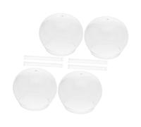 FUNOMOCYA 4 Sets DIY Japanese Glass Wind Chime Kit with Transparent Domes and Tubes for Outdoor Garden Patio Balcony Creative Family Craft for Teens Sturdy Decorative Hanging Ornaments