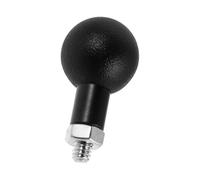 FUNOMOCYA /4 to 1 Inch Ball Head Adapter for Motorcycle Camera Mount | Stainless Steel and Plastic Build, Rubberized Grip, Hex Nut Lock, for Action Cameras on Rides