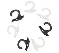 FUNOMOCYA 400pcs Plastic Sock Hanging Hooks Black Utility Hooks