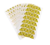 FUNOMOCYA 400pcs Yellow Triangle Electric Risk Safety Stickers Self Adhesive Caution Warning Labels for Indoor Outdoor Electrical Boxes Panels Fade Resistant Scratchproof Easy to Apply