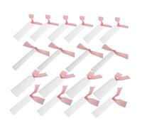 FUNOMOCYA 40pcs Acrylic Blank Bookmarks with Ribbon for DIY Crafting Clear Page Markers for Reading Sublimation Bookmark Blanks for Wedding Place Cards and Christmas Ornaments