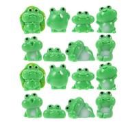 FUNOMOCYA 40pcs Mini Resin Frog Figurines Set Cute Small Decorative Frogs for DIY Terrarium Crafts, Moss Micro-landscape Ornaments, Adorable Collectible Animal Decorations for Home