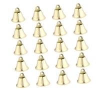 FUNOMOCYA 40pcs Pet Bell Accessories Bell Tree Ornament Christmas Tree Decorations Led Decor Mini Decoration Decorative Jingle Gold Indoor Small Plated Christmas Decor Hand Tiny Golden Metal