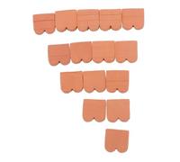 FUNOMOCYA 40pcs Scale Miniature Roof Tiles Brown Clay Mini Bricks for Dollhouse Landscaping Crafts Realistic Fake Building Tiles for Garden Accessories Creative DIY Model