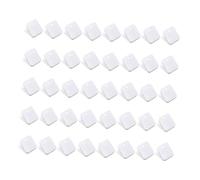 FUNOMOCYA 40pcs White Plastic Bag Clips for Office and School Strong Hold Document Clamps File Fasteners Book Page Clips for Paper Sorting and Photo Organization