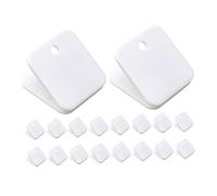 FUNOMOCYA 40pcs White Plastic File Clamps Strong Grip Binder Clips for Document Organization Paper Sorting and Folder Management Portable Multipurpose Clips for Office School and Home Use