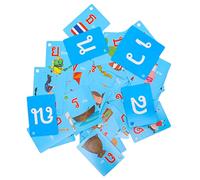 FUNOMOCYA 45Pcs Thai Language Alphabet Flash Cards for Educational Picture Cards for Preschool Learning Activities for Early Home Education