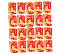 FUNOMOCYA 48pcs Year Horse Vietnamese Year Red Envelopes Long Paper Lucky Money Packets with Vietnamese Text Zodiac Horse Red Packet for Spring Festival Wedding Blessings