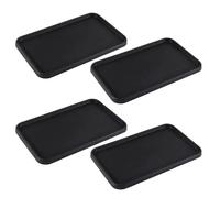FUNOMOCYA 4pcs Anti-slip Silicone Car Dashboard Mat with Non-skid Phone Holder Pad Nonslip Dash Organizer Tray for Coins Keys and Small Items in Suvs and Cars