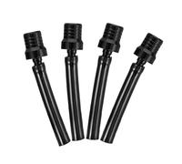 FUNOMOCYA 4pcs Black Cnc Aluminum Gas Cap Vent Tube for Dirt Bike Atv Motorcycle Gas Tank Vent Hose Fuel Cap Ventilation Accessories
