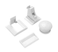 FUNOMOCYA 4pcs Cabinet Safety Locks with Magnetic Invisible Lock for Closet and Cabinet Doors, Plastic Material for Convenient and Safe Childproofing, Difficult for Little Ones, Includes