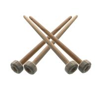 FUNOMOCYA 4Pcs Chinese Traditional Gong Mallets Drumsticks Ergonomic Grip Cotton Linen and Wood Materials Suitable for Small Percussion Instruments Random Color