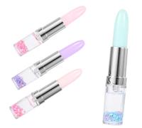 FUNOMOCYA 4pcs Creative Lipstick-shaped Gel Ink Pens Smooth Writing Stationery for School Office Home Use Cute Design for Students