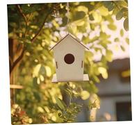 FUNOMOCYA 4pcs DIY Wooden Bird House Kit for Unfinished Painting Craft Smooth Texture and Fine Workmanship Creative Hand Eye Coordination Activity Nature Inspired Nesting Boxes for Boys
