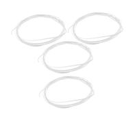 FUNOMOCYA 4pcs Guitar Binding Strip Decorative Edging for Acoustic Classical Guitars White Plastic Purfling Easy DIY Installation for Soundholes Edges