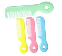 FUNOMOCYA 4pcs Hair Combs Round Teeth Soft Safety Comb for Newborns Scalp Care Gentle Detangling