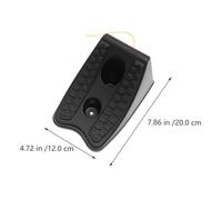 FUNOMOCYA 4pcs Heavy Duty Rubber Wheel Chocks with Oil Resistant Surface for Car Trailers and Vehicles Non-slip Tyre Blocks for Motorhome Caravan and Forklift Safety