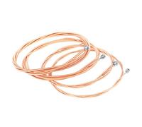 FUNOMOCYA 4pcs Metal Bass Strings Alloy Wrapped Replacement Strings Lightweight Sound Quality for All Skill Levels