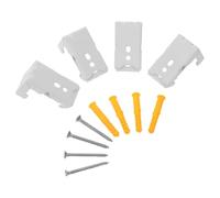 FUNOMOCYA 4Pcs Metal Clip Mounting Brackets for Roman Shades Roller Blind Hardware 22 mm Top and Side Mount Compatible Universal 4.70X2.70X2.50Cm Curtain Track Parts