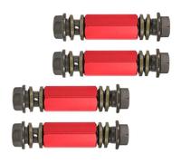 FUNOMOCYA 4pcs Motorbike Brake Fluid Line Extension Fuel Brake Line Extension Connector Replacement Union Fittings Red