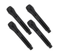 FUNOMOCYA 4pcs Pretend Microphone Prop Lightweight Simulation Mic for Karaoke Stage Role Play Birthday Party Creative Expression with Realistic