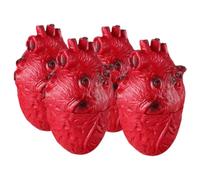FUNOMOCYA 4pcs Realistic Fake Bloody Heart Halloween Decorations Scary Human Body Parts for Zombie Party Horror Props Indoor Outdoor Reusable Festive Decor