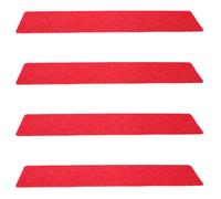 FUNOMOCYA 4pcs Red Pvc Tennis Court Markers High Visibility and Trip Prevention, Rectangular Flat Spot Markers for Outdoor Matches and Multi-sport Court Line Marking