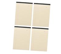 FUNOMOCYA 4Pcs Ruled Lined Note Pads Portable Tearable Legal Memo Pads for Office School Students Nonstick Glue Paper for Easy Clean Convenient for Travel and Organization