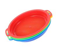 FUNOMOCYA 4pcs Sand Sifter PP Plastic Mesh Sieves for Beach Play and Gardening Sand Strainers for Finding Treasure Shells Rocks and Soil Sifting Outdoor