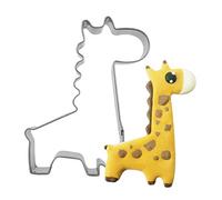 FUNOMOCYA 4pcs Stainless Steel Animal Cookie Cutters Molds Biscuit Cutters for Fruit Cake Baking