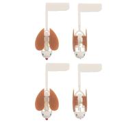 FUNOMOCYA 4pcs Vintage Plastic Cuckoo Clock DIY Bird Replacement Part for Wall Clock Restoration with Easy Installation and Long-term Reliability, for Modern Home Décor and Themed Parties