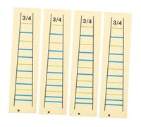 FUNOMOCYA 4pcs Violin Fingerboard Stickers Paper Finger Position Markers for 3/4 Size Violin Learners Practical Finger Guide to Improve Skills and Enhance Learning Efficiency